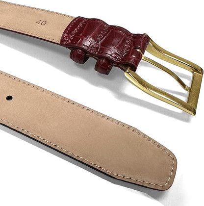 Men's Oil-Tanned Genuine Leather Dress Classic Belt 1-1/8"(30mm) or 1-3/8"(35mm) Wide One Piece Dress Belt