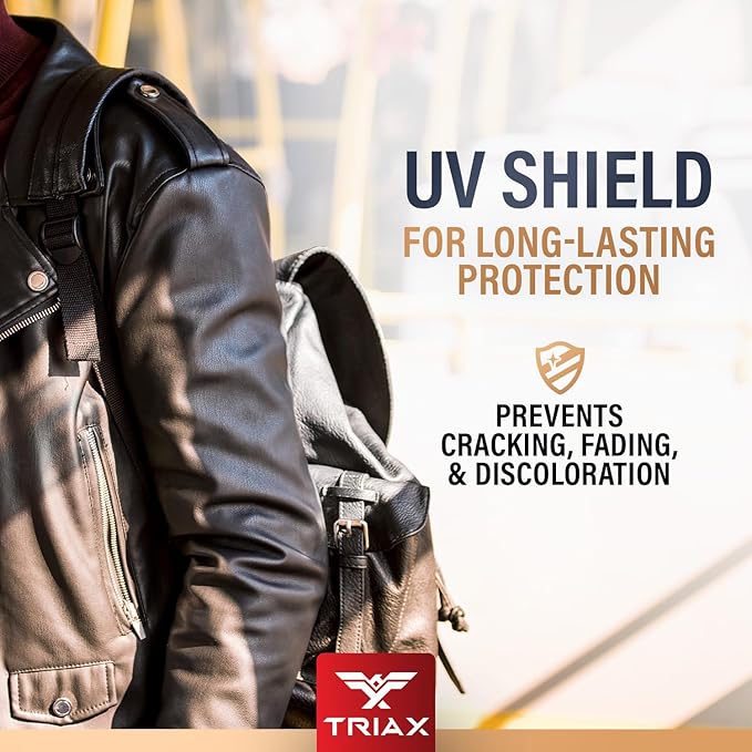 TRIAX Leather Conditioner Cleans, Restores, and Protects Vehicles, Clothing, and Furniture (12 Ounce)
