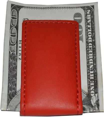 LB LEATHERBOSS Men's New Leather Strong Magnetic Money Clip