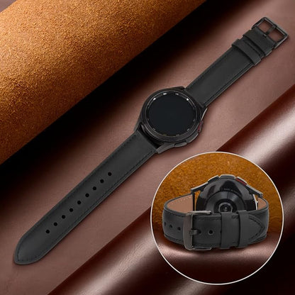 Vancle Quick Release Genuine Leather Watch Band 20mm 22mm Watch Strap, Top Grain Leather Watch bands for Men Women