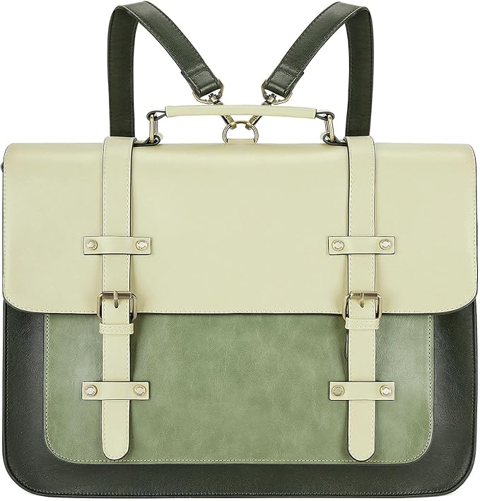 ECOSUSI Laptop Bag for Women Vegan Leather Messenger Bag Fashion Briefcase Computer Satchel Bag