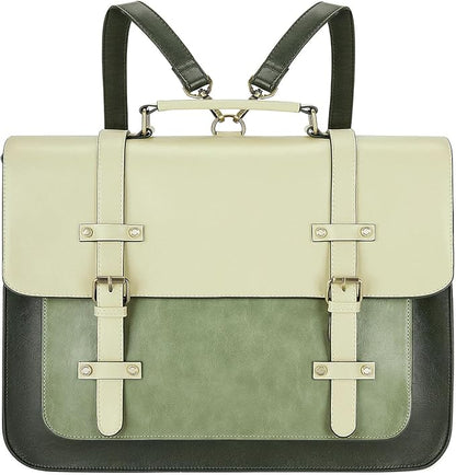 ECOSUSI Laptop Bag for Women Vegan Leather Messenger Bag Fashion Briefcase Computer Satchel Bag