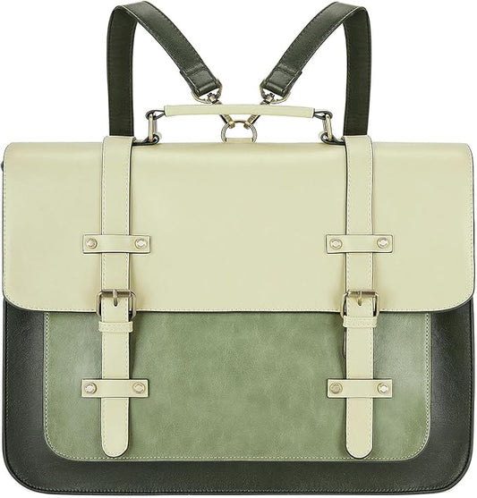ECOSUSI Laptop Bag for Women Vegan Leather Messenger Bag Fashion Briefcase Computer Satchel Bag
