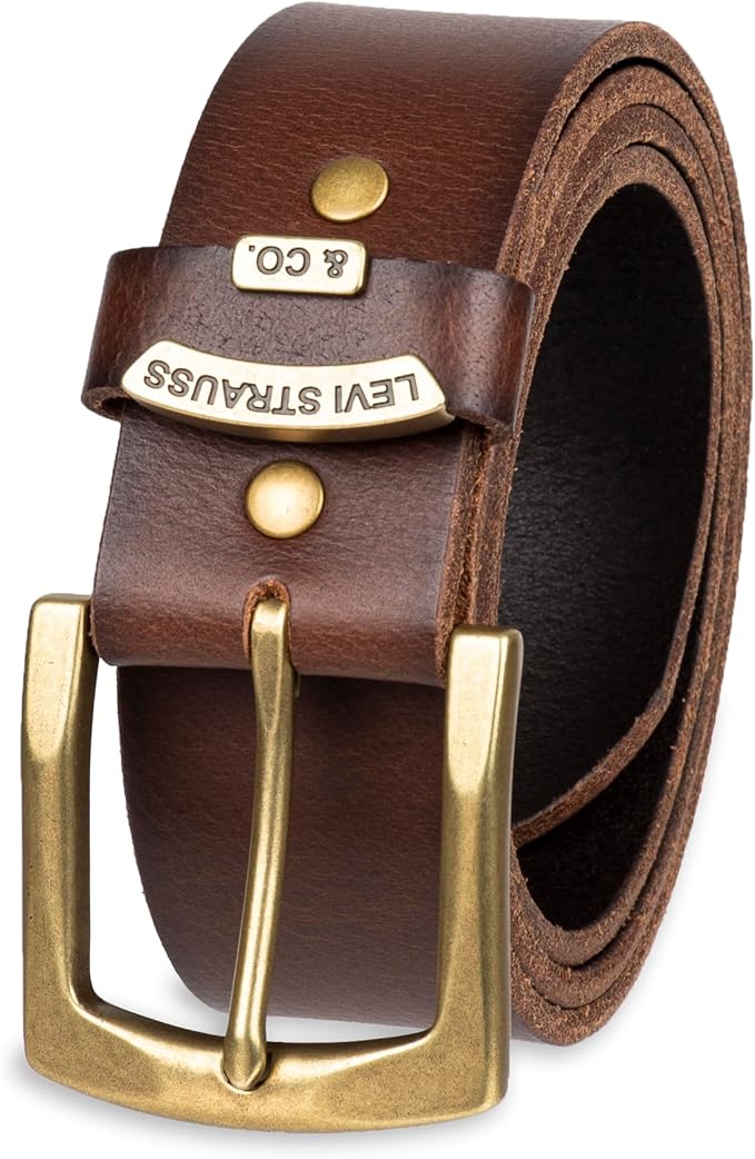 Levi’s Men’s Casual Leather Belt, Classic Strap for Jeans & Everyday Wear