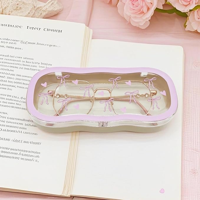 Glasses Case Hard Shell, Cute Sunglasses Case, Glass Cases for Eyeglasses Women, Reading Eye Glass Cases