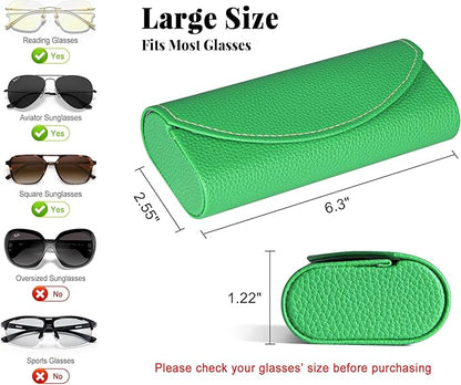 RayLove Ultimate Glasses Case Kit, Hard Shell Sunglasses and Eyeglass Case with Cleaning Cloth, Screwdriver, Ear Hooks
