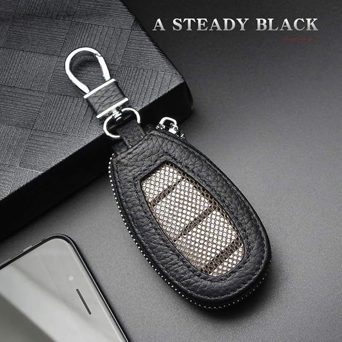 Universal Premium Car Key Fob Case Genuine Leather Car Smart Key fob Holder for Remote Key Fob