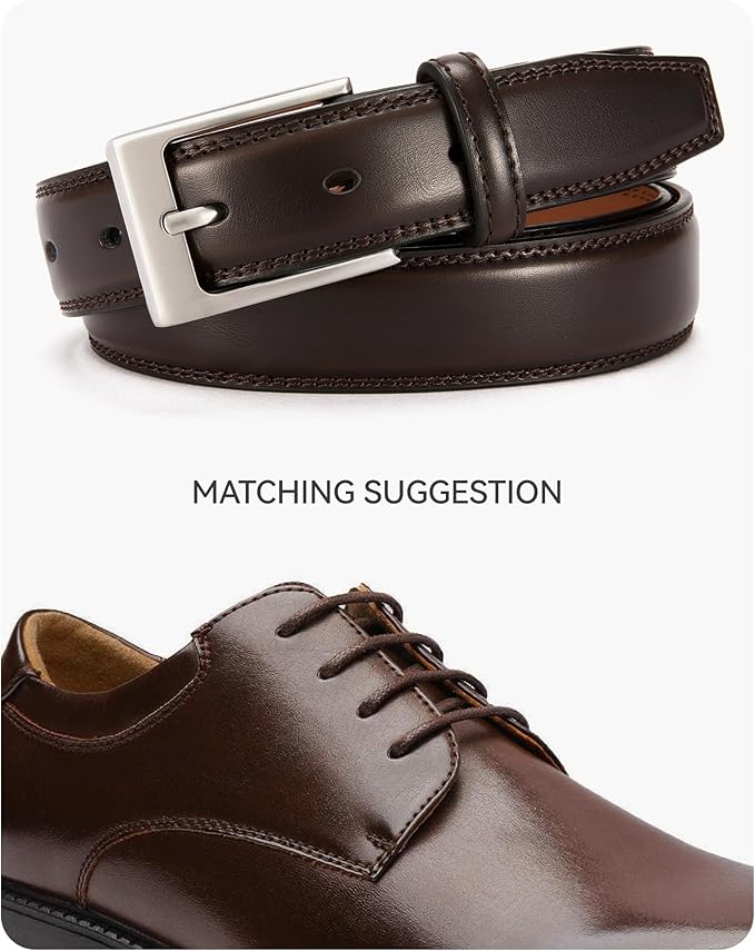 CHAOREN Mens Belts Leather Gift for Men - Ideal Match for Mens Dress Shoes