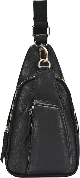 MMS Brands Antik Kraft Tasha Crossbody Sling | Vegan Leather Crossbody Bag for Women with 16-20" Strap | Sling Bags for Women