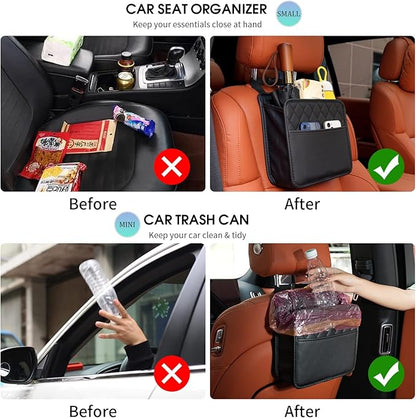 FrgKbTm Car Seat Back Hanging Bag Car Document Holder Multi-Pocket Bottle Bag Storage Box Organizer Travel Tidy Pouch Pocket Kids