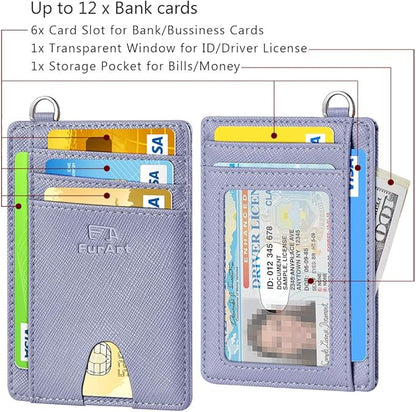 FurArt Slim Minimalist Wallet, Front Pocket Wallets, RFID Blocking, Credit Card Holder for Men