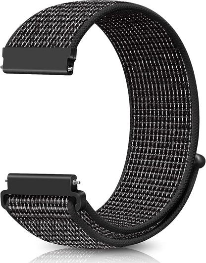 19mm Nylon Sport Quick Release Watch Bands Compatible with GRV FC1/FC5/Willful/YAMAY/Letsfit/LETSCOM/TEMINICE/LIFEBEE/Lintelek ID205 ID205L ID205G ID205S ID205U/Blackview Band for Women Men