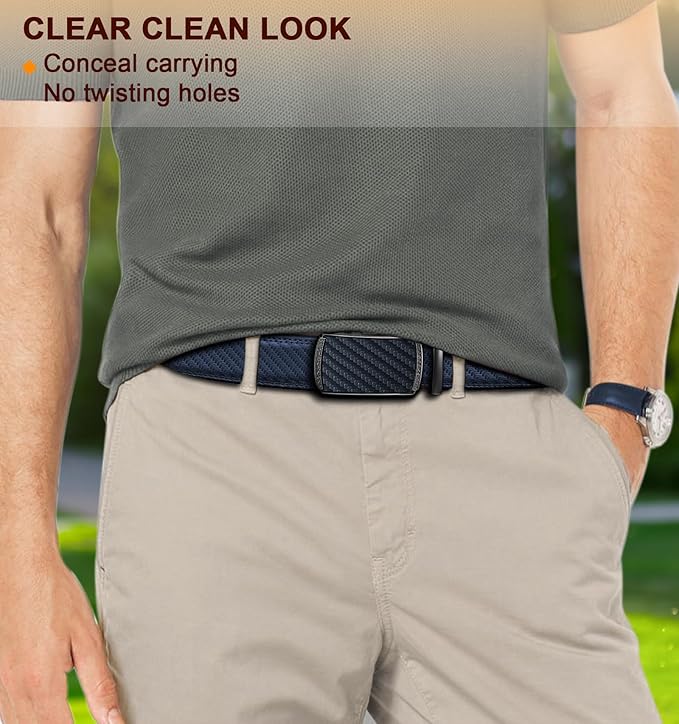 BULLIANT Men Belts 2 Pack,Ratchet Sliding Belt Adjustable For Gift Mens Dress Casual 1 3/8",Cut for Fit