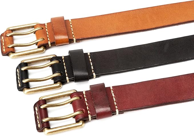 Thicken Full Grain Leather Mens Belt Heavy Duty Mens Work Belt Mens Belt High Hardness Buckle Packed In Gift Box