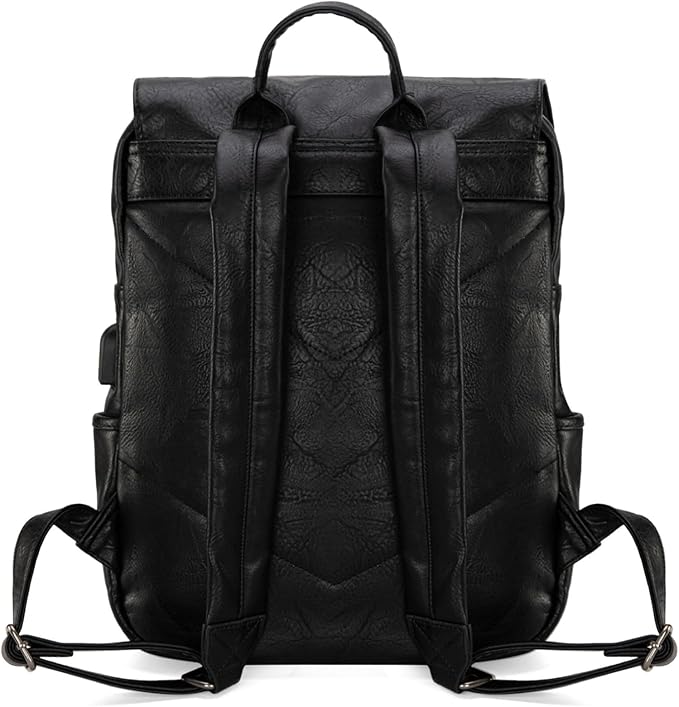Montana West Wrangler Laptop Backpack with USB Charging Port, Vintage Travel Work College Bookbag for Women Men