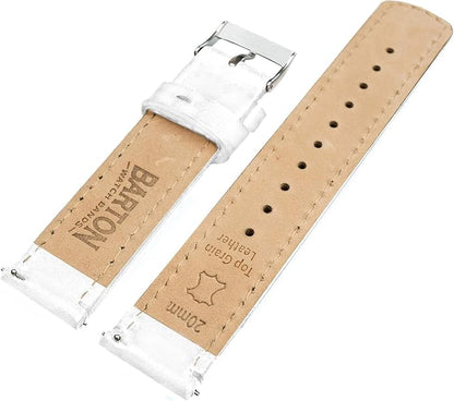 BARTON WATCH BANDS - Top Grain Leather Watch Bands Compatible with Apple Watch Models - 1, 2, 3, 4, 5, 6, 7, 8, 9, 10, SE, Ultra & Ultra 2