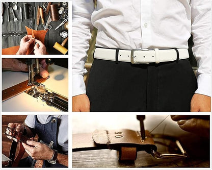 KM Legend Mens Genuine Leather Dress - Classic & Fashion For Work Business And Casual Belt