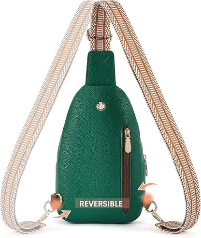 BOSTANTEN Small Sling Bag for Women Leather Crossbody Bags Fanny Pack Chest Bag for Travel