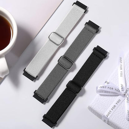Lerobo Elastic Bands Compatible with Samsung Galaxy Watch 8 7 6 5 4 40mm 44mm/Galaxy Watch 8 Classic 6 4 Classic 43mm 47mm 42mm 46mm/5 Pro Band 45mm/Active 2,3 Pack 20mm Adjustable Nylon Sport Band