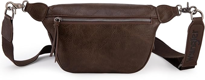 Wrangler Crossbody Bags for Women Large Fanny Packs Bum Bag Travel Belt Bags Sling Purse