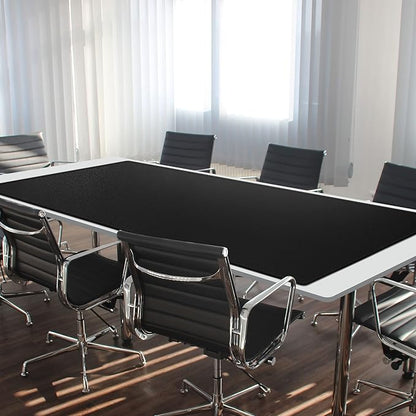 Cacoy 74.8" x 35.4" Leather Desk Mat, Office Conference Table Mat, Huge Gaming Mousepad, Waterproof Meeting Table Desk Pad for Office Conference Room and Home, Black