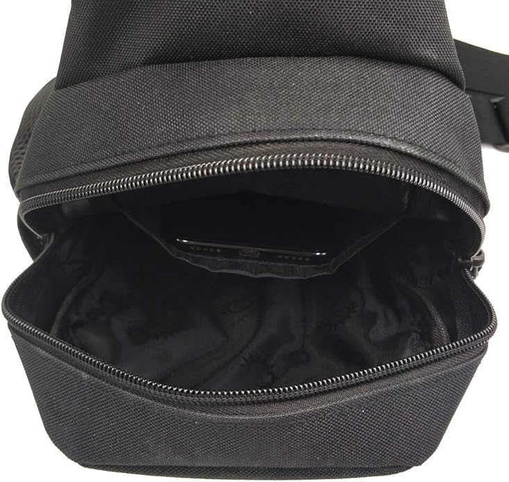 Hebetag Leather Sling Bag Crossbody Backpack for Men Women Travel Outdoor Camping