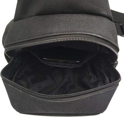 Hebetag Leather Sling Bag Crossbody Backpack for Men Women Travel Outdoor Camping