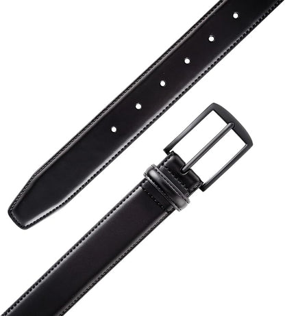 KM Legend Mens Leather Dress Belt for Work Business and Casual