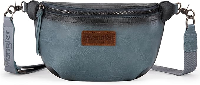 Wrangler Large Fanny Packs for Women Waist Bag Travel Belt Bags Crossbody Sling Purse