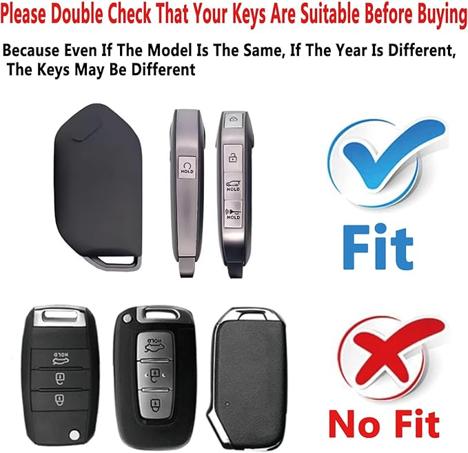 Key Fob Cover Case Compatible with Kia Telluride 2023 2024 2025 EV5 Car Interior Accessories Shell Holder Protector (Blue)