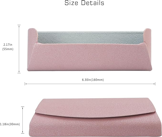 VisionGlobal Hard Shell Eyeglass Case for Eyeglasses and Sunglasses for Men/Women and Kids