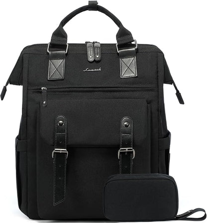 LOVEVOOK Extra Large Travel Laptop Backpack for Women, 18 Inch Computer Backpack Work Commuter Business Trip Weekender Carry on Backpack with Luggage Sleeve, Teacher Doctor Nurse Bags College Daypack