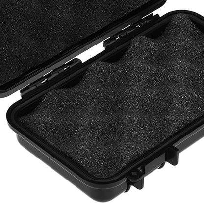 SIXRUN Outdoor Shockproof Sealed Storage Case, Model B, Black, ABS Material, Waterproof, 7.5x4.7x2.0 Inch