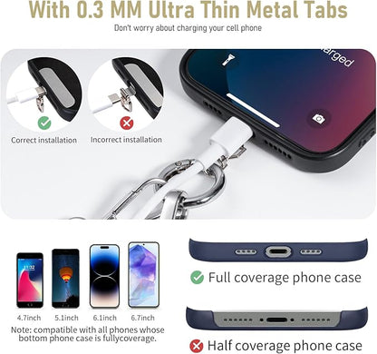 Tiostep Clip and Go Strap for Phone with Wallet Crossbody Phone Lanyard and Detachable Checkered Bag with ID Window and RFID Pouch for Daily Travel.