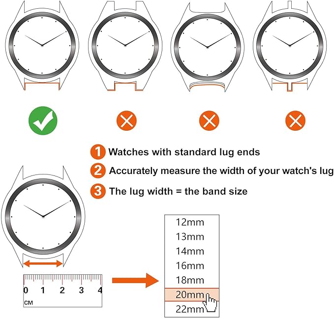 ANNEFIT Watch Bands for Men Women, Top Grain Leather Watch Strap with Quick Release, Band Width 12mm 13mm 14mm 16mm 18mm 20mm 22mm