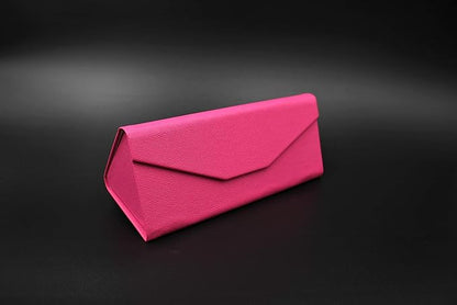 Real Sic Glasses Case for Men and Women - Magnetic Folding Hard Shell Sunglass Holder - Inspired by Solid Color