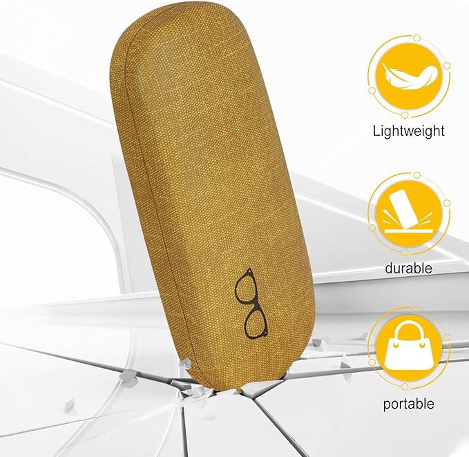RayLove 3-Pack Hard Shell Eyeglasses Case Large Reading Glasses Hard Case