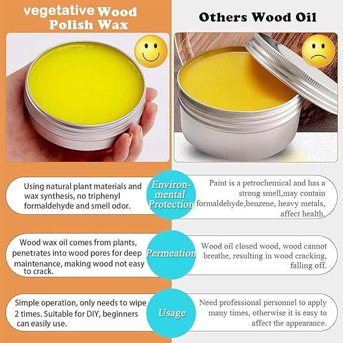 Furniture Salve for Leather, Original Leathers Recoloring Balm Wood Cleaner with Boar Bristle Brush Kit, 4oz Couch Paint Scratch Repair Conditioner Remover for Shoe Polish Couches Leathers Cleaning