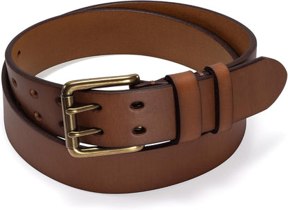 Thicken Full Grain Leather Mens Belt Heavy Duty Mens Work Belt Mens Belt High Hardness Buckle Packed In Gift Box