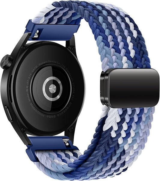 Mazoft Braided Sport Band Compatible with Samsung Galaxy Watch Band 7/FE/6/5/4/3 & Watch 5 Pro & 6/4 Classic &Gear S3/S2, 20mm & 22mm watch band for Samsung Watch 47mm 46mm 45mm 44mm 40mm 43/42/41mm