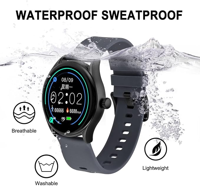 BISONSTRAP Silicone Watch Bands, Slim Watch Straps with Quick Release, 20mm, Grey with Black Buckle