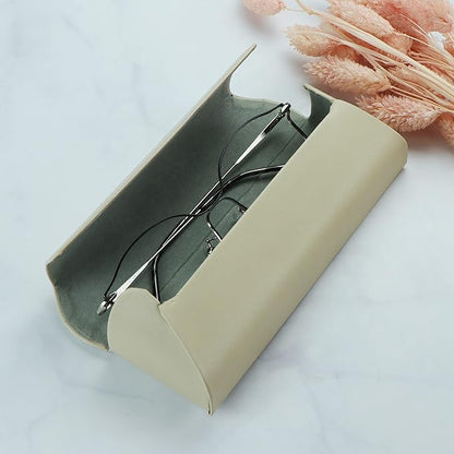 LifeArt Eyeglass Case Hard Shell, Portable Sunglass Case for Women and Men, fashionable PU Leather Eyeglass Case, Lightweight