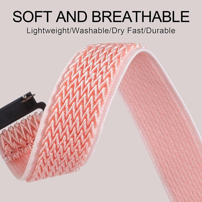 Compatible with Garmin Vivoactive 5 Band 20mm, Vivoactive 6/3, 10 Pack Nylon Watch Bands for Garmin Forerunner 165/55/245/Venu/Venu Sq/Venu 2 Plus Soft Stretchy Replacement Strap for Women Men