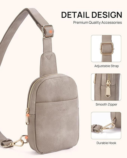 Telena Crossbody Bags for Women Leather Cross Body Sling Bag for Woman Travel