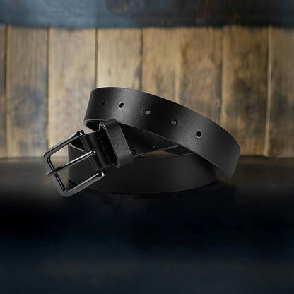 Wrangler Men’s Full Grain Genuine Leather 35mm Thick Casual Belt for Jeans, Pants