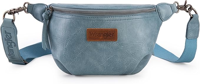 Wrangler Large Fanny Packs for Women Waist Bag Travel Belt Bags Crossbody Sling Purse