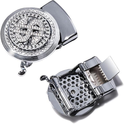 Dubulle Designer Mens Belts, Sliding Automatic Buckle Ratchet Dress Belt TOP Genuine Leather Strap Gifts