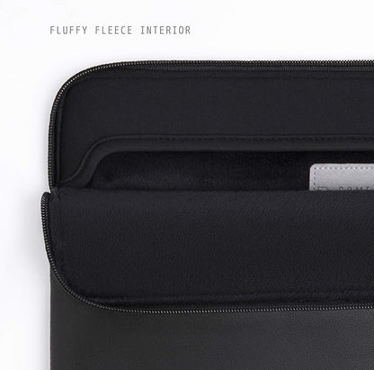 Comfyable Slim Protective Laptop Sleeve Compatible with 13/14 Inch MacBook Air & MacBook Pro M5/M4/M3/M2 Pro/Max 2026, Mac Travel Case, Laptop Pouch, Slim PU Leather Cover, Black