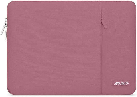 MOSISO Laptop Case 13 inch, Laptop Sleeve Compatible with MacBook Neo/Air/Pro 13 inch with A18/M5/M4/M3/M2/M1 Chip 2026-2016, Polyester Vertical Computer Sleeve Bag with Pocket, Dusty Rose