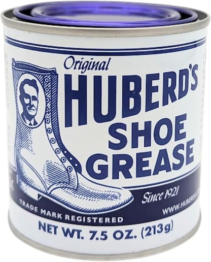 Huberd's Shoe Grease 7.5 oz – Leather Conditioner and Waterproofer for Boots, Shoes, & Gear. Deep Conditioning to Rejuvenate and Protect Leather - Since 1921